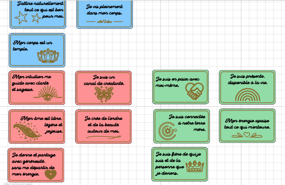 Cartes d’affirmations positives : un projet Cricut pour débutants