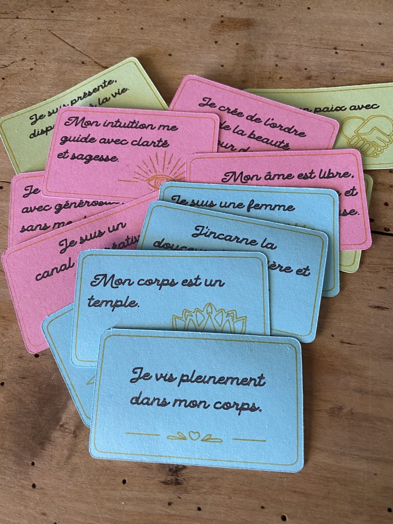 Ton set de cartes bien-être à tirer chaque matin (à faire avec la Cricut Joy) !